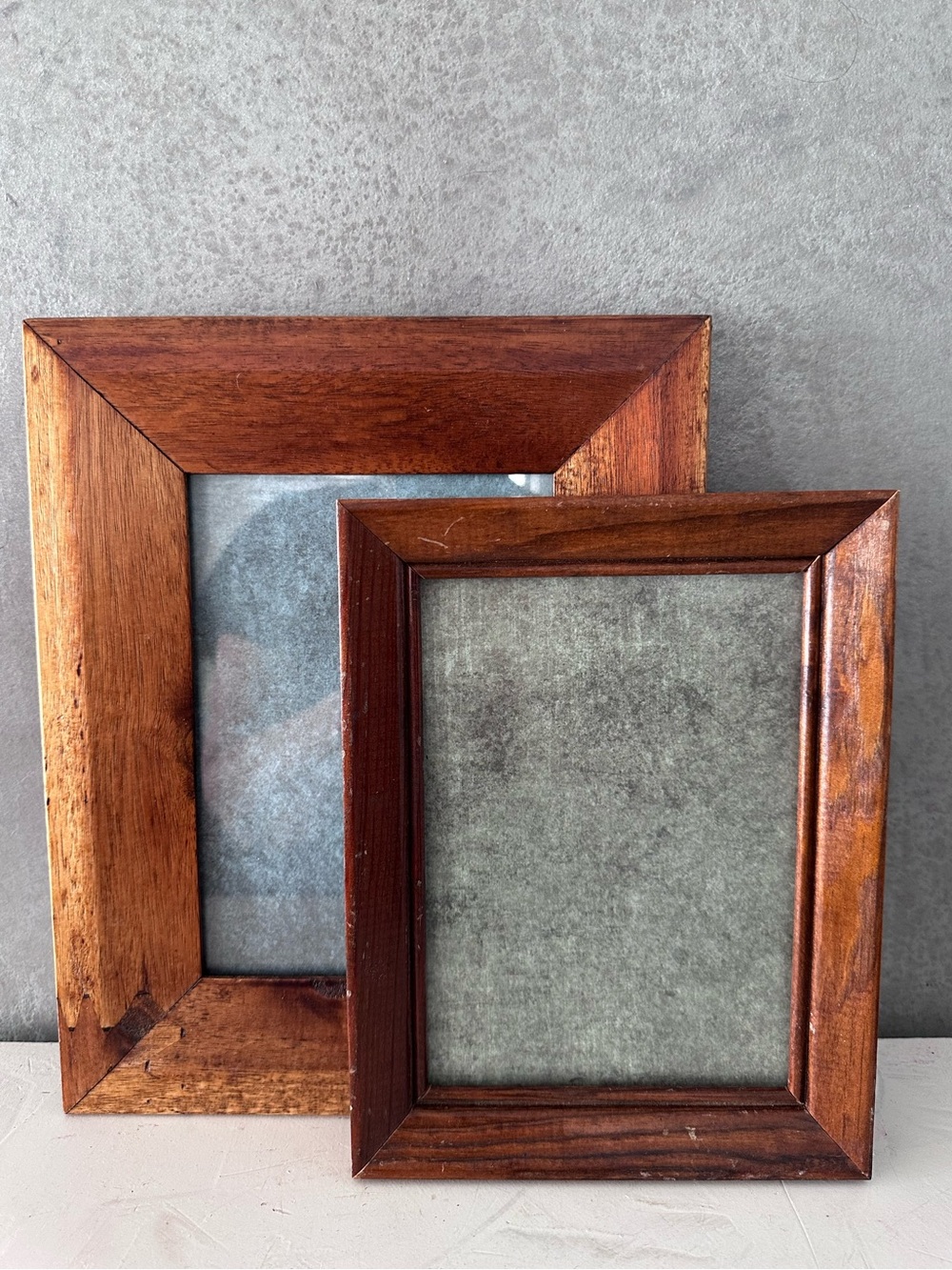LOT OF 2 Solid WOOD Standing Photo Frame for 5" x 7" photo